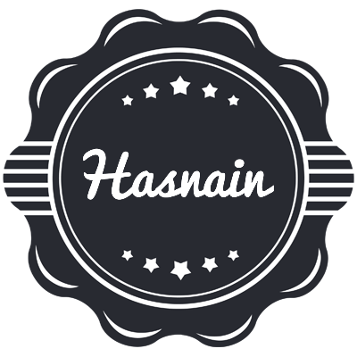 Hasnain badge logo