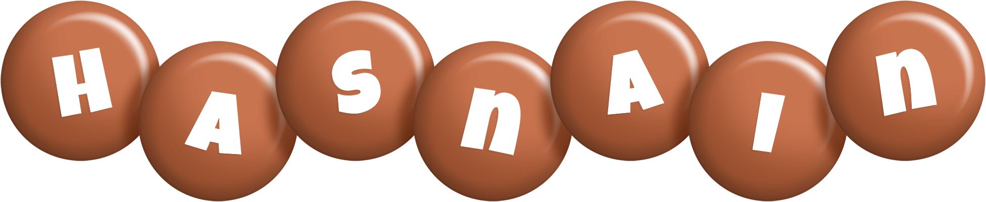 Hasnain candy-brown logo