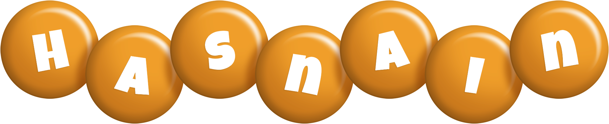 Hasnain candy-orange logo