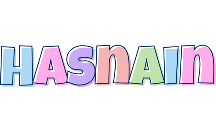 Hasnain pastel logo