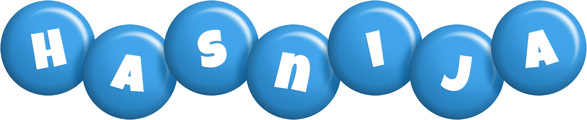 Hasnija candy-blue logo