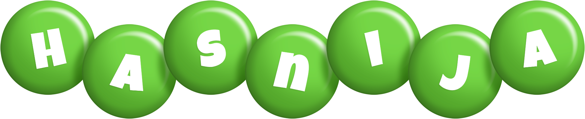 Hasnija candy-green logo