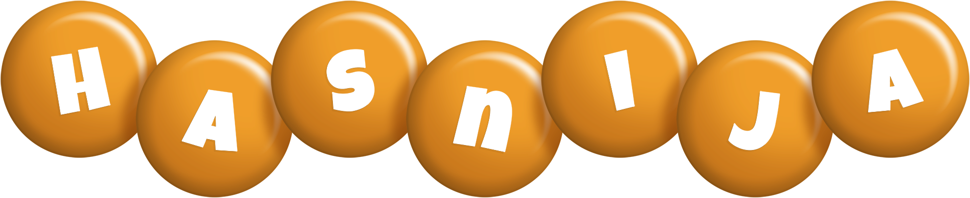 Hasnija candy-orange logo