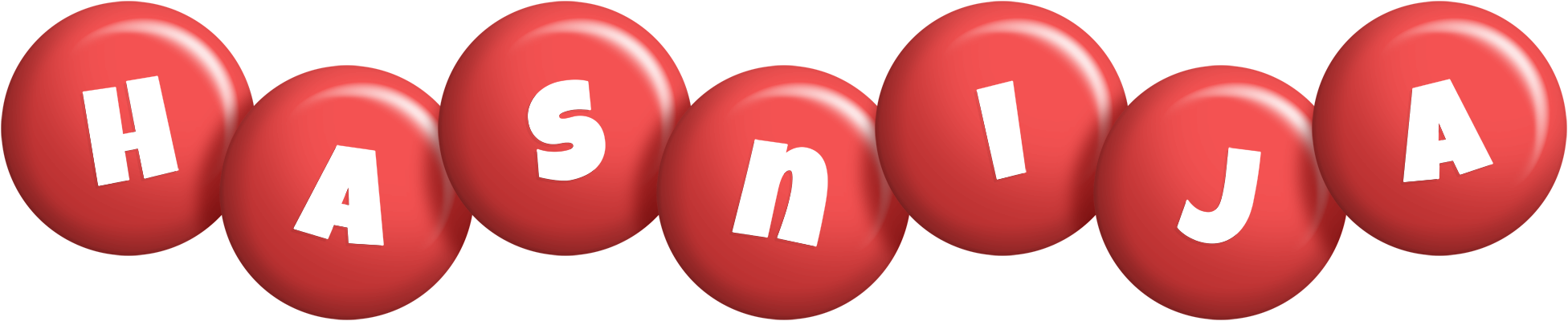 Hasnija candy-red logo