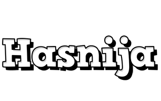 Hasnija snowing logo