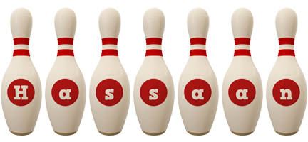 Hassaan bowling-pin logo