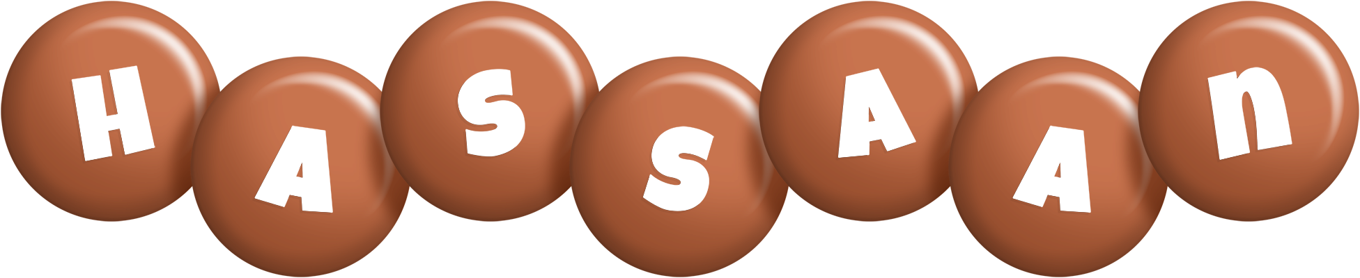 Hassaan candy-brown logo