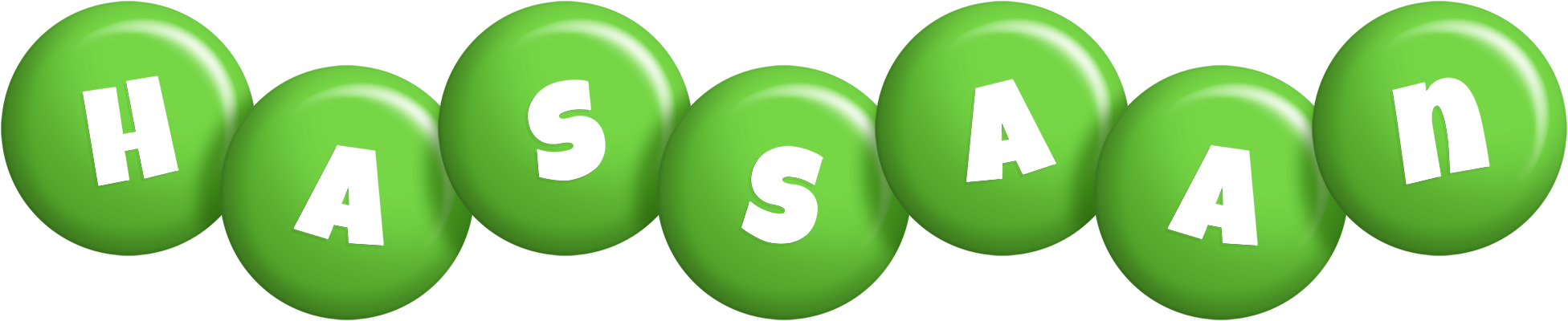 Hassaan candy-green logo