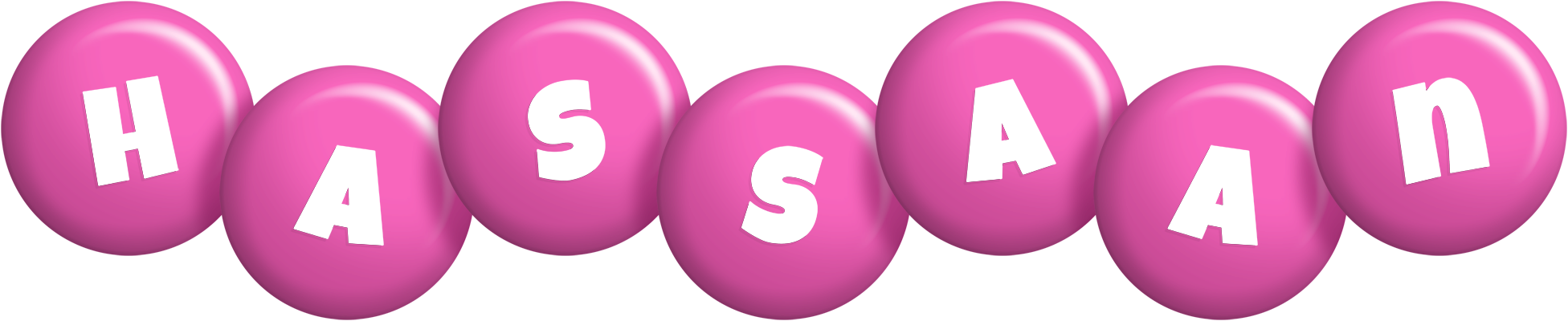 Hassaan candy-pink logo