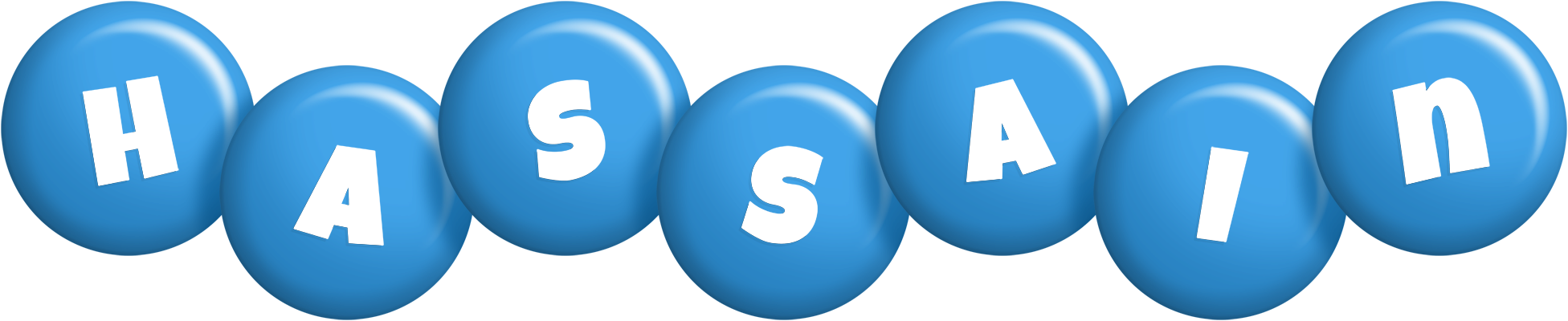Hassain candy-blue logo