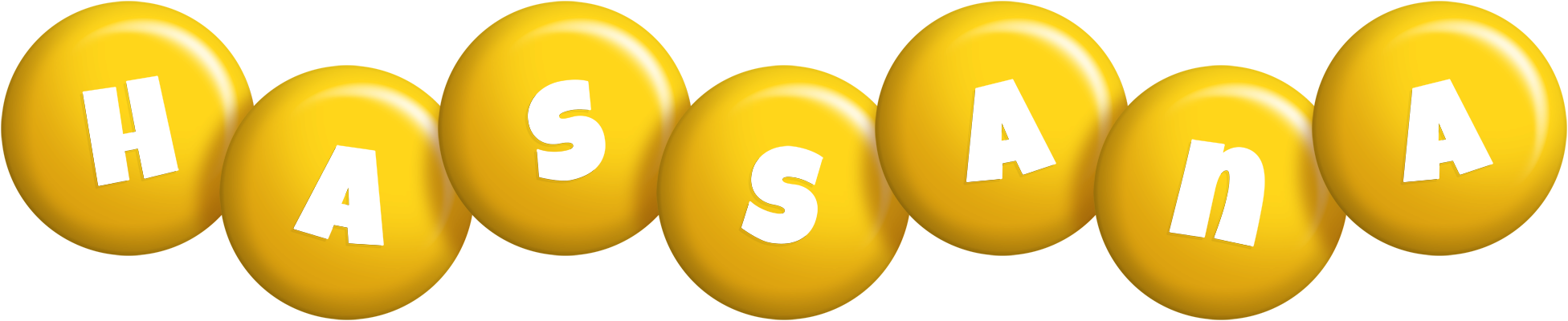 Hassana candy-yellow logo