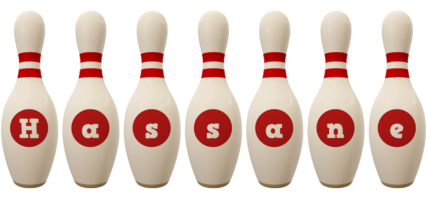 Hassane bowling-pin logo