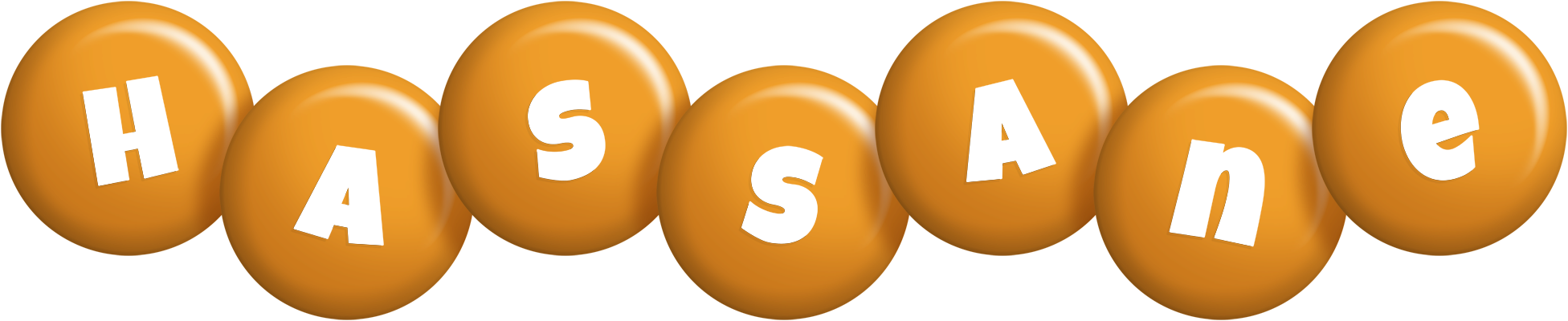 Hassane candy-orange logo