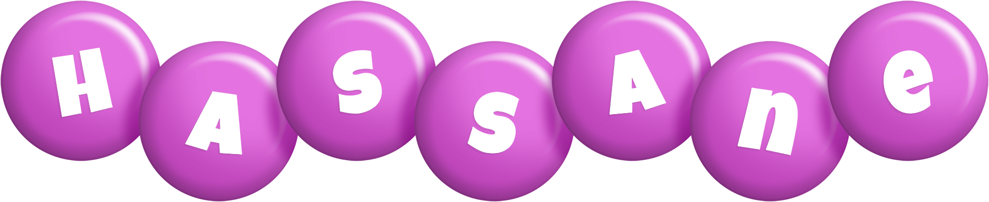 Hassane candy-purple logo