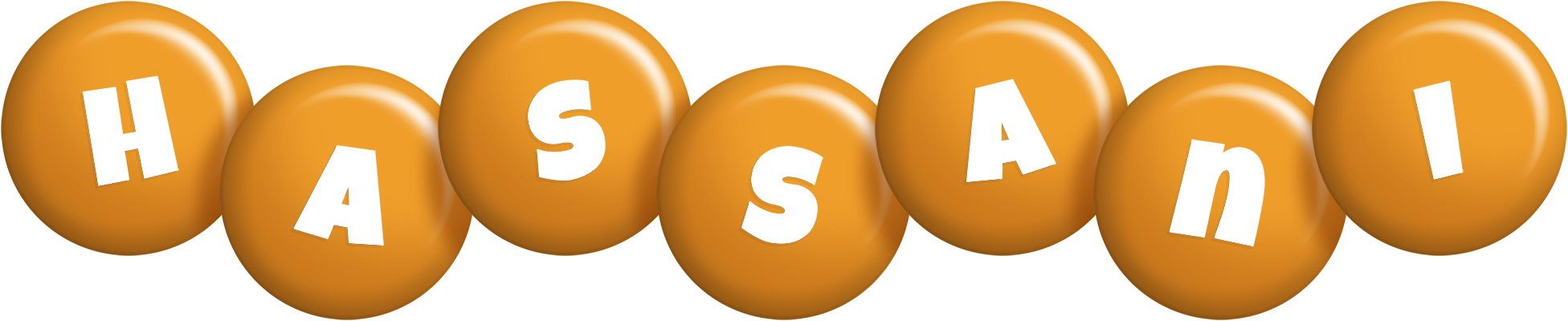 Hassani candy-orange logo