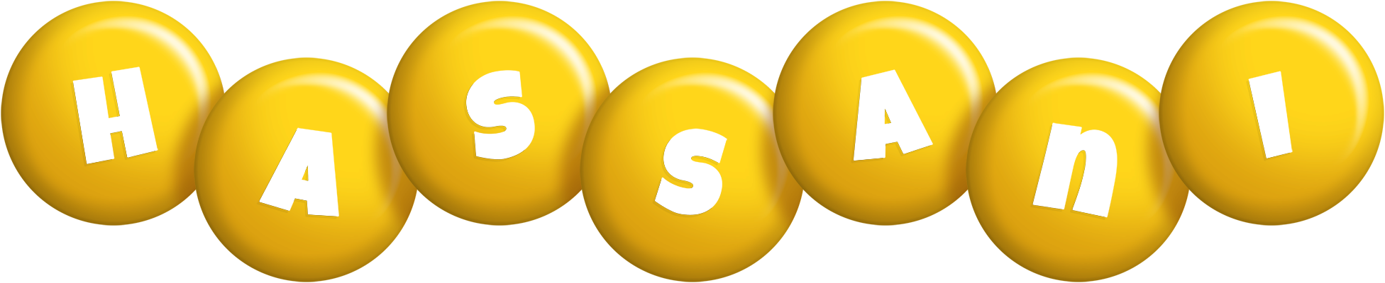 Hassani candy-yellow logo