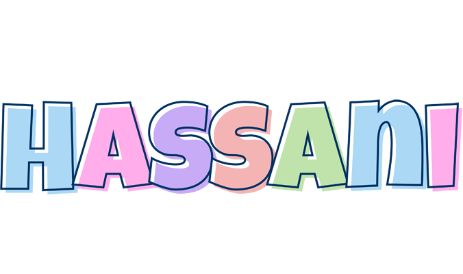 Hassani pastel logo