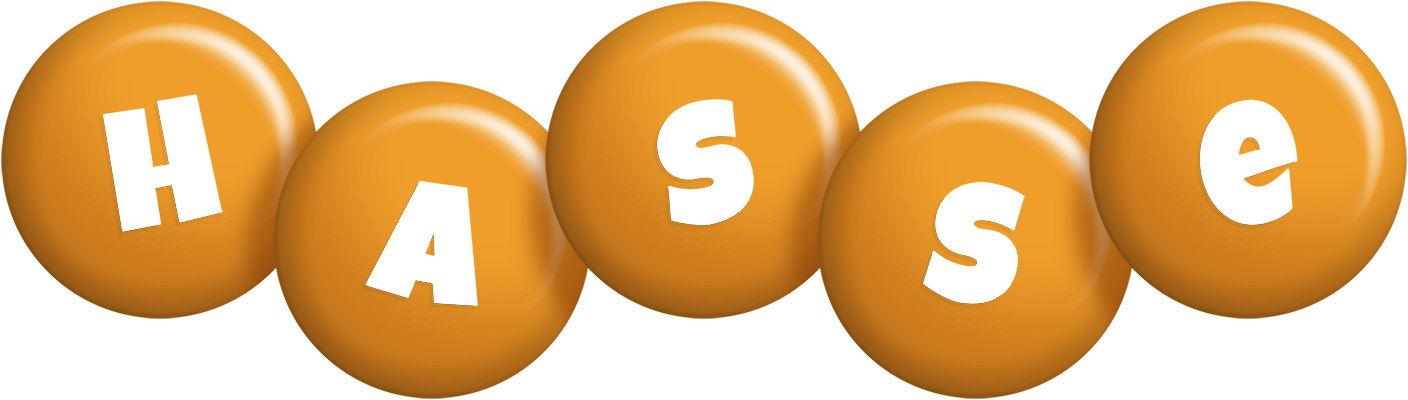 Hasse candy-orange logo