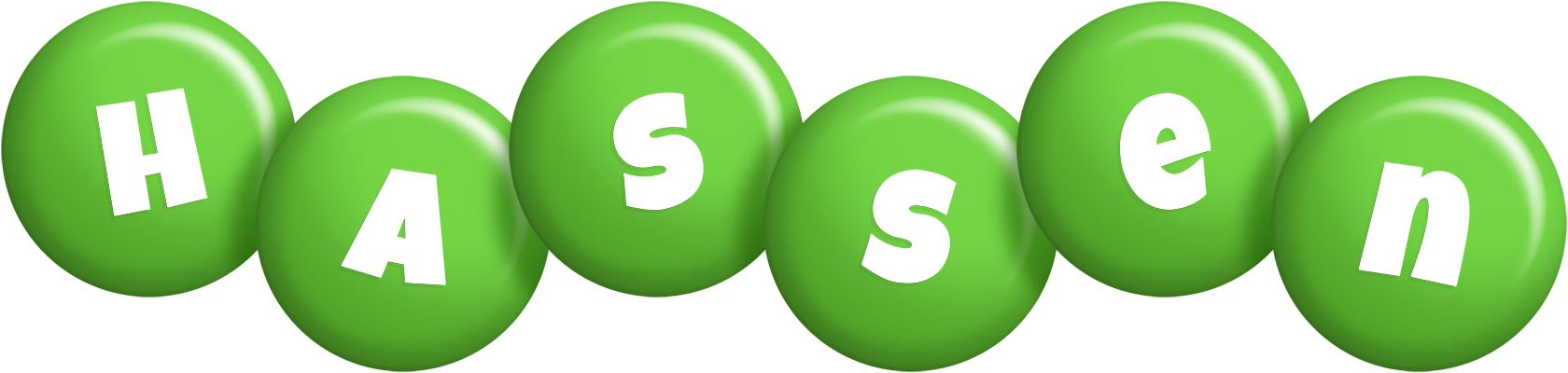 Hassen candy-green logo
