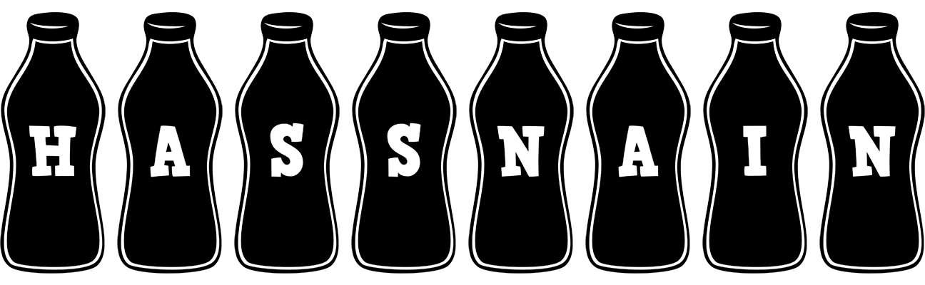 Hassnain bottle logo