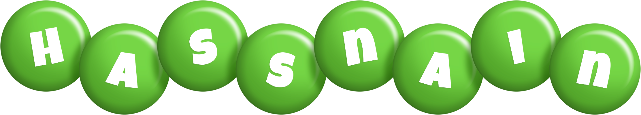 Hassnain candy-green logo