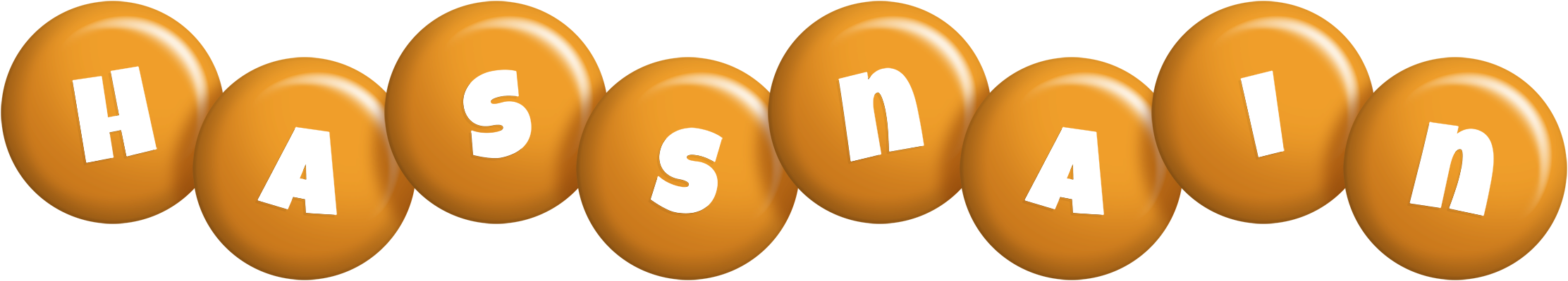 Hassnain candy-orange logo