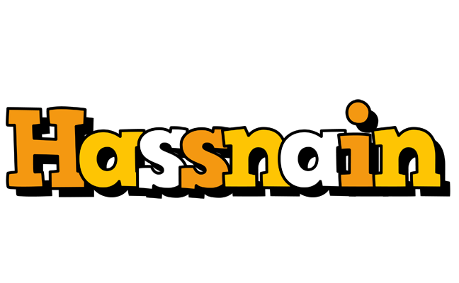 Hassnain cartoon logo