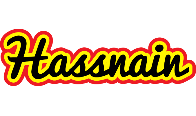 Hassnain flaming logo