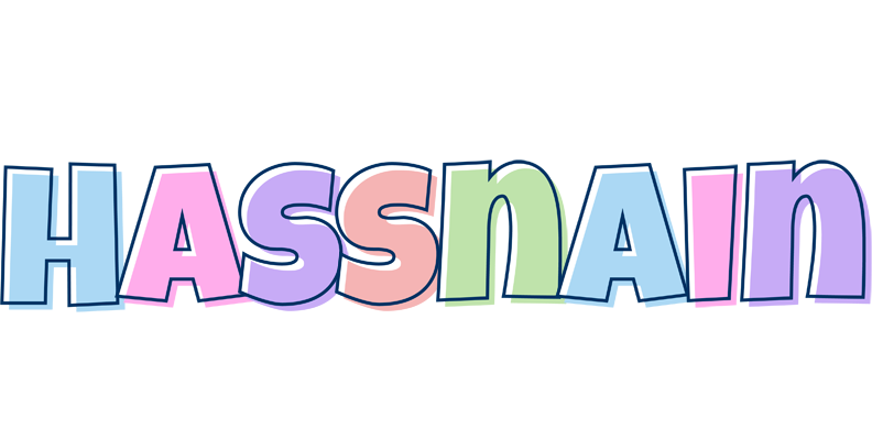 Hassnain pastel logo