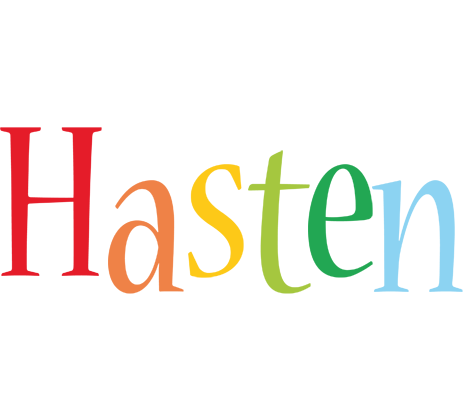Hasten birthday logo