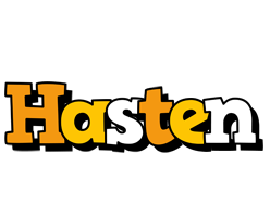 Hasten cartoon logo