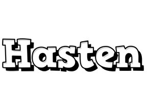 Hasten snowing logo