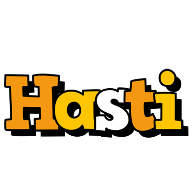 Hasti cartoon logo
