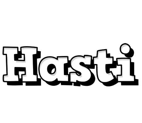 Hasti snowing logo