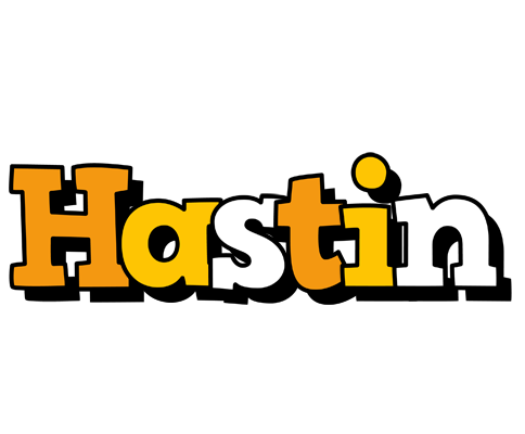 Hastin cartoon logo