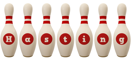 Hasting bowling-pin logo