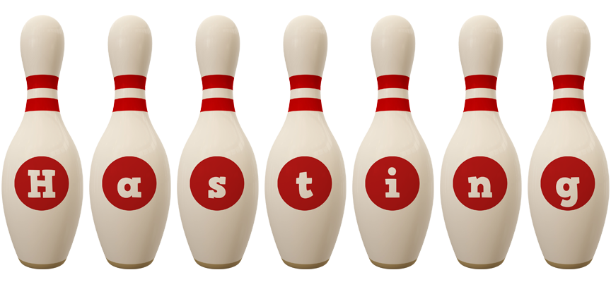 Hasting bowling-pin logo