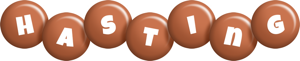 Hasting candy-brown logo