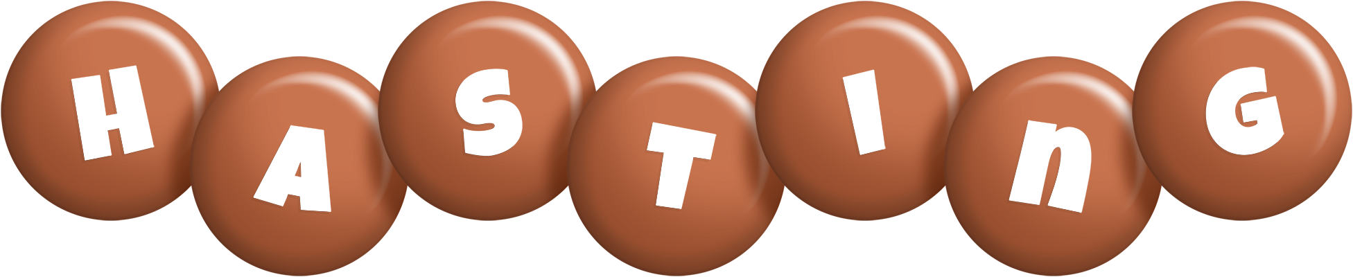 Hasting candy-brown logo