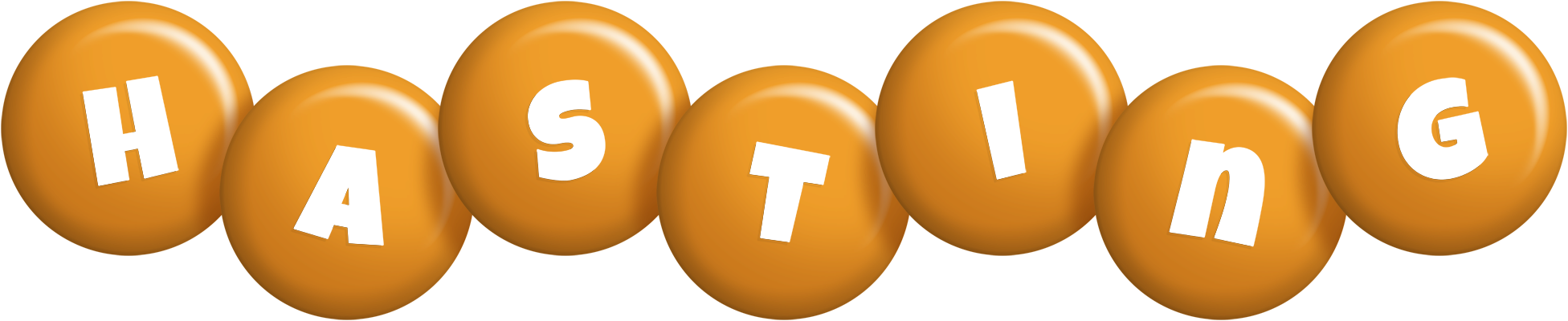 Hasting candy-orange logo