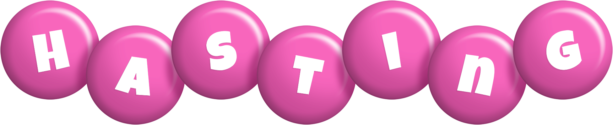 Hasting candy-pink logo