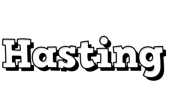 Hasting snowing logo