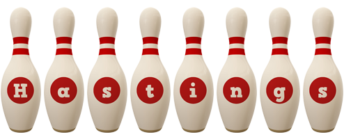 Hastings bowling-pin logo