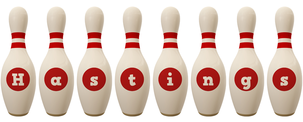 Hastings bowling-pin logo