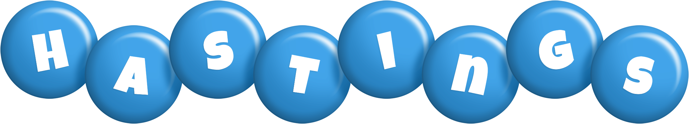 Hastings candy-blue logo