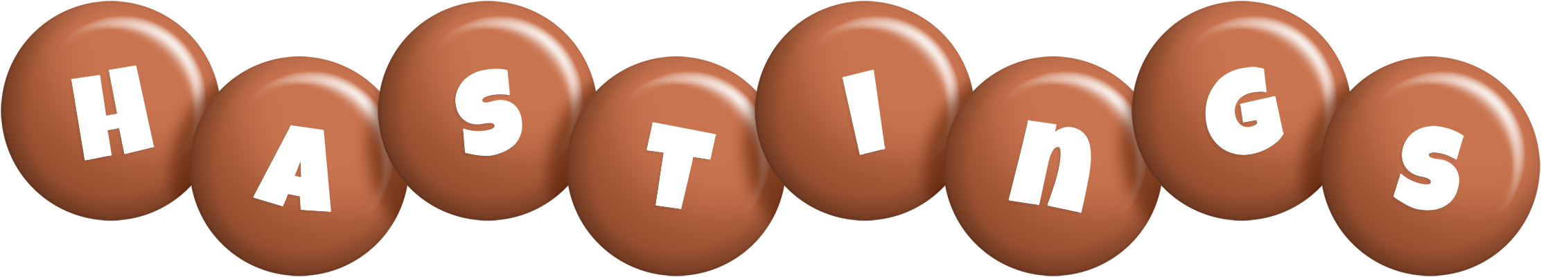 Hastings candy-brown logo