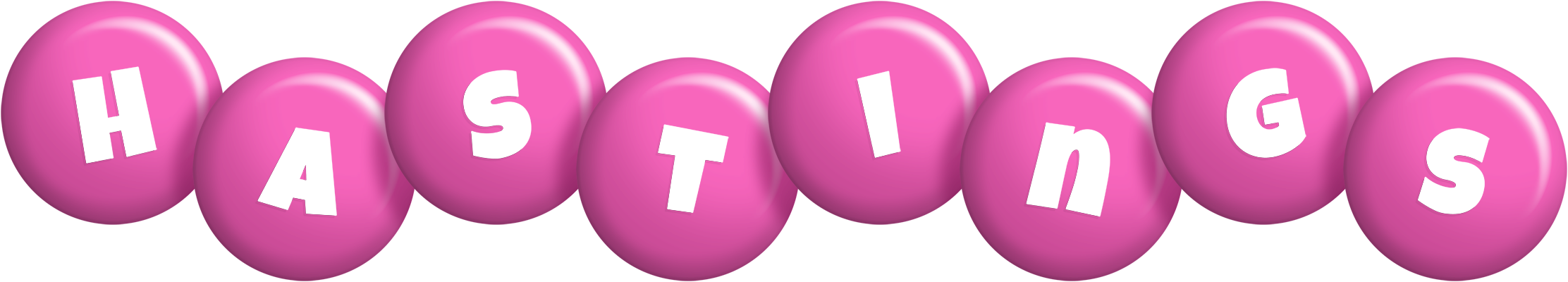 Hastings candy-pink logo