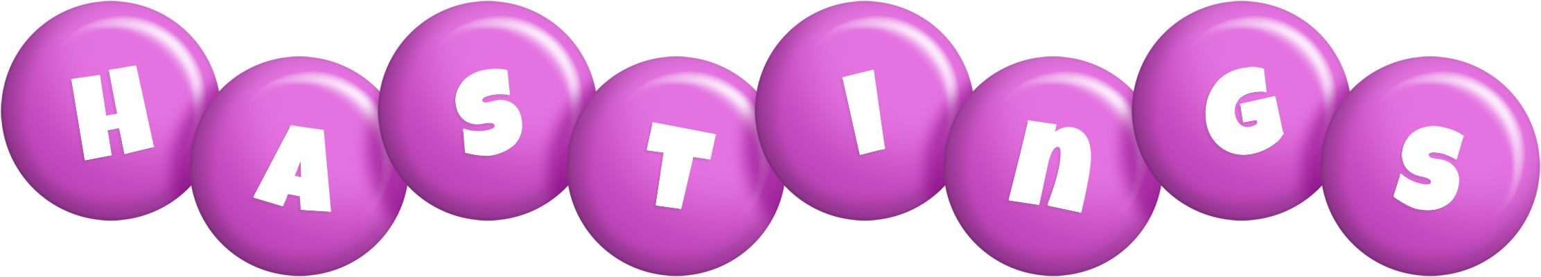 Hastings candy-purple logo