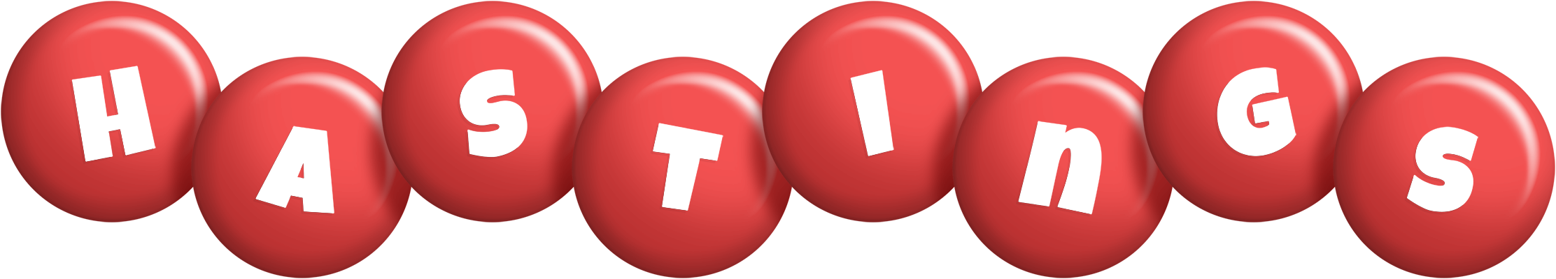 Hastings candy-red logo
