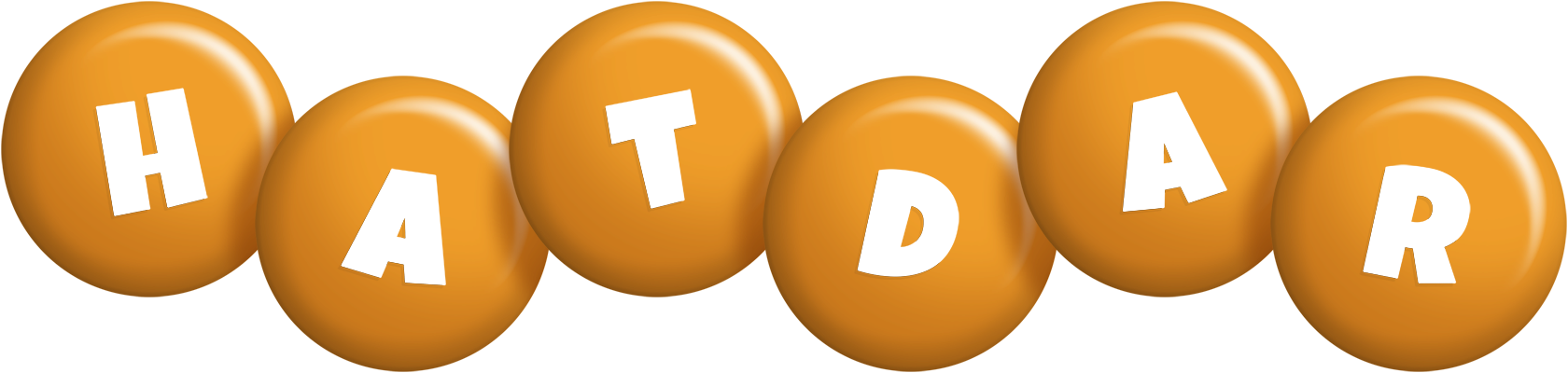 Hatdar candy-orange logo